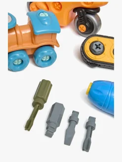 Babylegetøj-Fippla Lær & Opdag Kasse Transportmiddel med Skruetrækker Flerfarvet