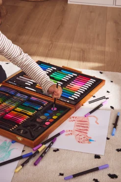 Kreativt Legetøj-Fippla Maleæske i Træ 150 Dele