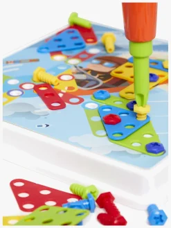 Spil & Puslespil-Fippla Screw A Puzzle Building Kit Børnepuslespil 64 Dele
