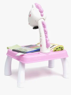 Kreativt Legetøj-Fippla Tegnetavle med Projektør & Lys, Pink Lyserød