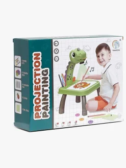 Kreativt Legetøj-Fippla Tegnetavle med Projektor & Lys Dinosaur Grøn
