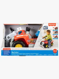 Pedal- & Gåbiler-FisherPrice Fisher-Price Pull Back Big Action Brandbil