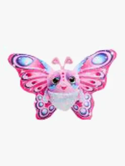 Dukker & Bamser-SimbaToys Fluffyfly Bamse Sommerfugl, Pink