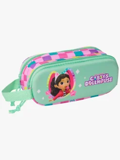 Kreativt Legetøj-GabbysDollhouse Gabby's Dollhouse 3D Dobbelt Penalhus, Lysegrøn