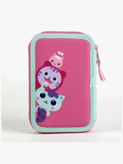 Kreativt Legetøj-GabbysDollhouse Gabby's Dollhouse Dobbelt Penalhus, Pink