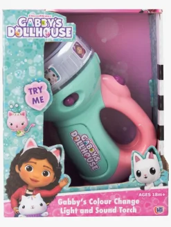 Eksperimenter & Videnskab-GabbysDollhouse Gabby's Dollhouse Lommelygte med Lys og Lyd