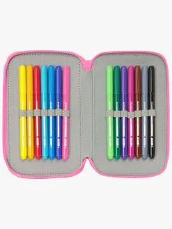 Kreativt Legetøj-GabbysDollhouse Gabby's Dollhouse Penalhus med 3 Rum 37pcs, Confetti