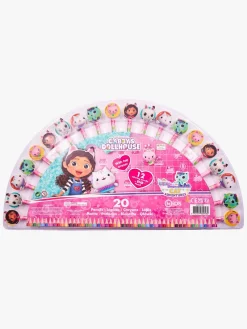 Kreativt Legetøj-GabbysDollhouse Gabby's Dollhouse Tegnesæt med Viskelæder 20-Pak