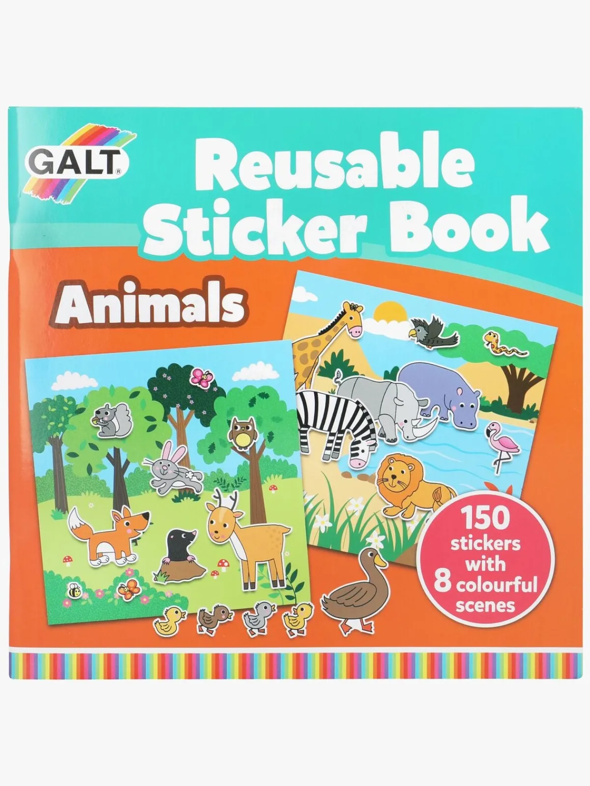Kreativt Legetøj-Galt Klistermærkebog Genanvendelig Dyr