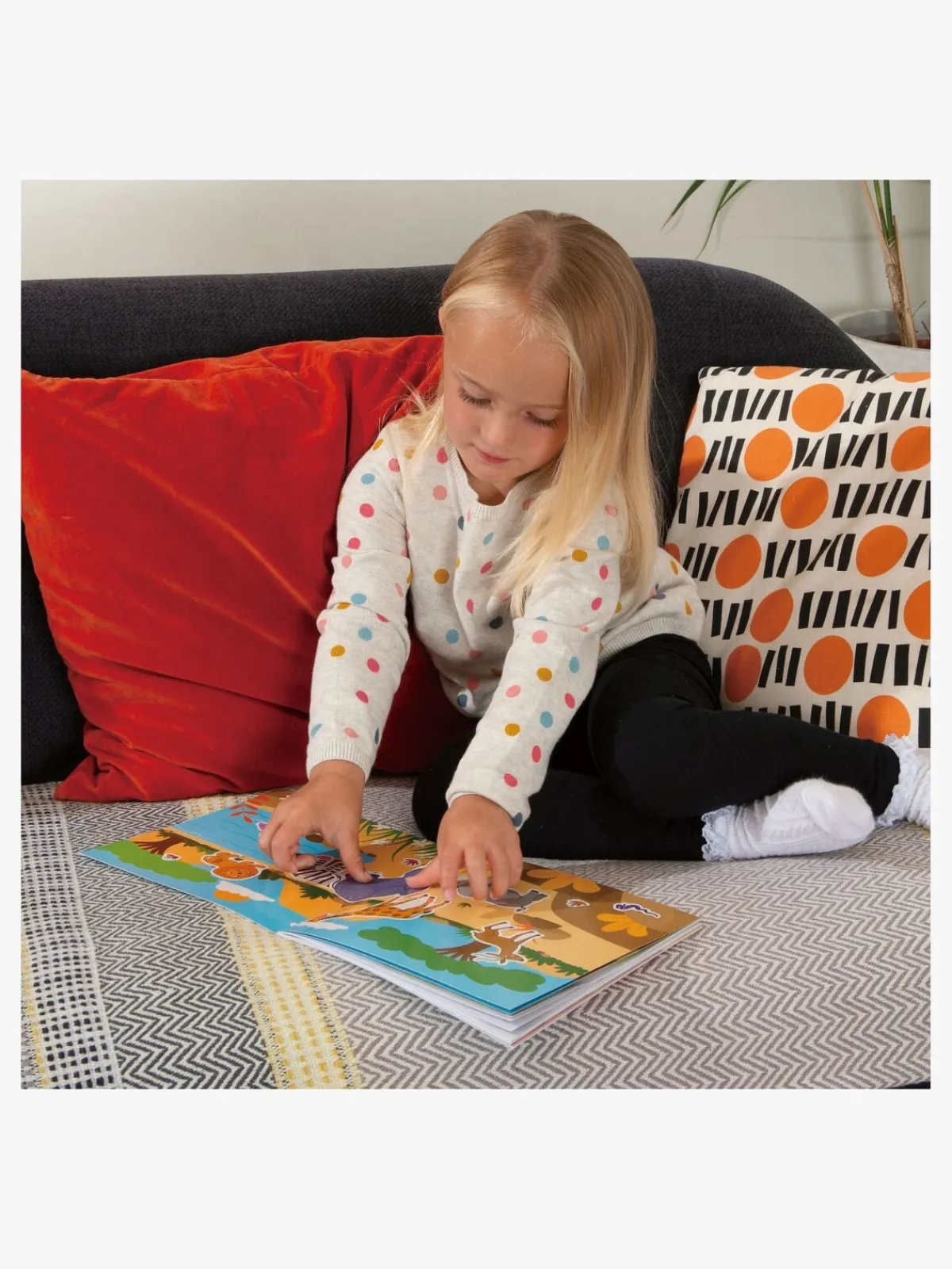 Kreativt Legetøj-Galt Klistermærkebog Genanvendelig Dyr