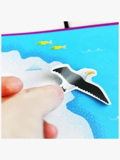 Kreativt Legetøj-Galt Klistermærkebog Genanvendelig Kort