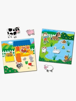 Kreativt Legetøj-Galt Klistermærkebog Genanvendelig Bondegård