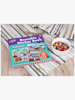 Kreativt Legetøj-Galt Klistermærkebog Genanvendelig Transportmiddel