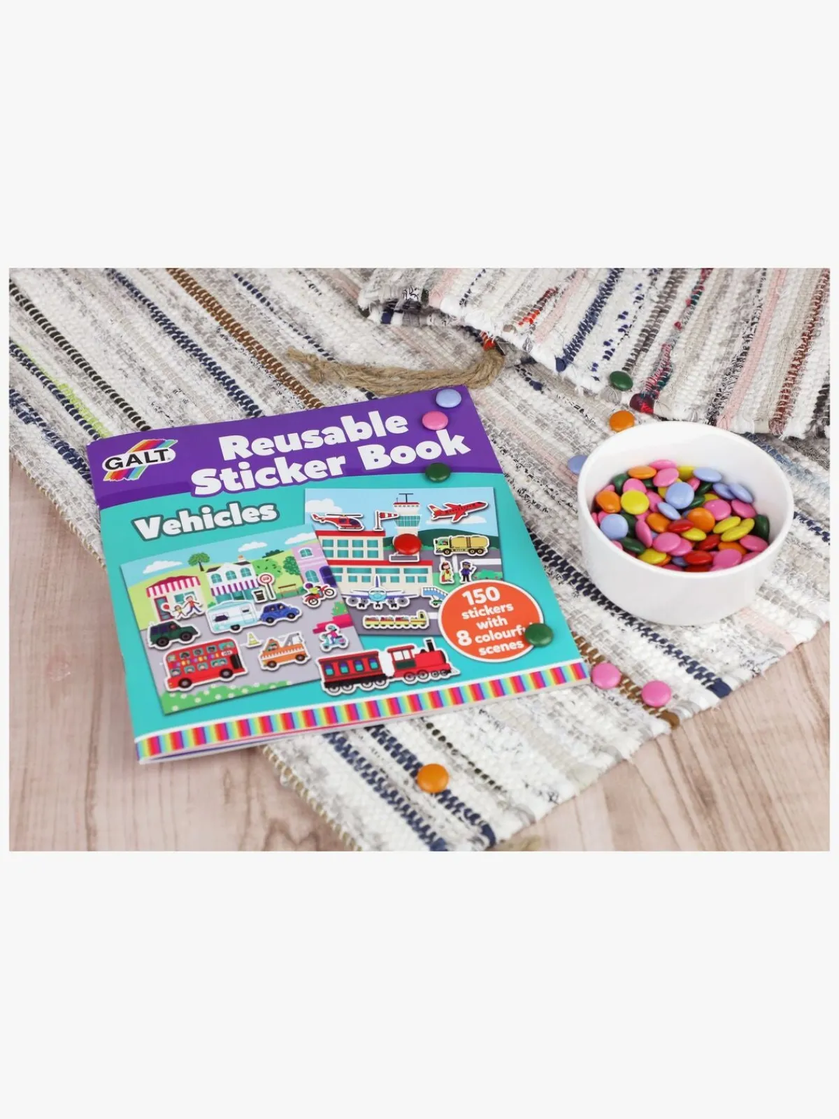 Kreativt Legetøj-Galt Klistermærkebog Genanvendelig Transportmiddel