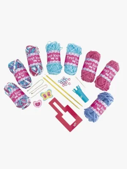 Kreativt Legetøj-Galt Mit Første Strikkesæt