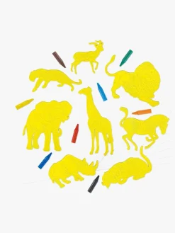 Kreativt Legetøj-Galt Safari Dyreskabeloner