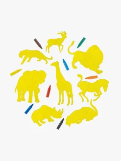 Kreativt Legetøj-Galt Safari Dyreskabeloner