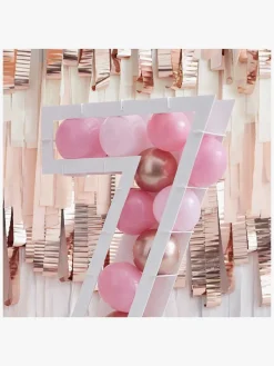 Børnefødselsdag-GingerRay Ginger Ray Mosaic "7" Ballonstativ, Hvid