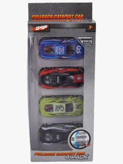 Legetøjsbiler & -Fartøjer-Gear4play G4P Pullback Katapult Biler 4-pak