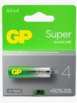 Elektronik & Media-GPBatterier GP Super Alkaline G-TECH AA/LR6 Batterier 4-Pak