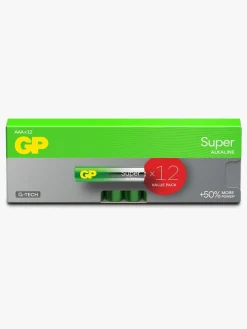 Elektronik & Media-GPBatterier GP Super Alkaline G-TECH AAA/LR03 Batterier 12-Pak