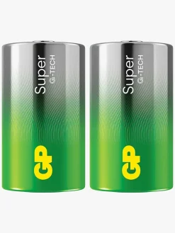 Elektronik & Media-GPBatterier GP Super Alkaline G-TECH D/LR20 Batterier 2-Pak