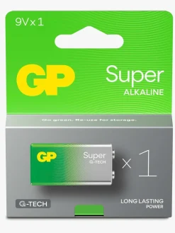Elektronik & Media-GPBatterier GP Super Alkaline G-TECH 9V Batteri 1-Pak