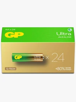 Elektronik & Media-GPBatterier GP Ultra Alkaline G-TECH AA/LR6 Batterier Svanemærket 24-Pak