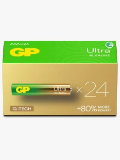 Elektronik & Media-GPBatterier GP Ultra Alkaline G-TECH AAA/LR03 Batterier Svanemærket 24-Pak