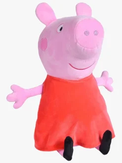 Dukker & Bamser-PeppaPig Gurli Gris Bamse, 33cm Rød/Lyserød