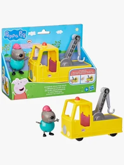 Legetøjsfigurer-PeppaPig Gurli Gris Bedstefar Hund Bjærgningsbil