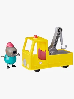 Legetøjsfigurer-PeppaPig Gurli Gris Bedstefar Hund Bjærgningsbil