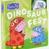 Bøger-PeppaPig Gurli Gris Bog med Træfigurer - Dinosaurfest