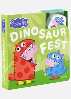 Bøger-PeppaPig Gurli Gris Bog med Træfigurer - Dinosaurfest