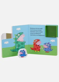 Bøger-PeppaPig Gurli Gris Bog med Træfigurer - Dinosaurfest