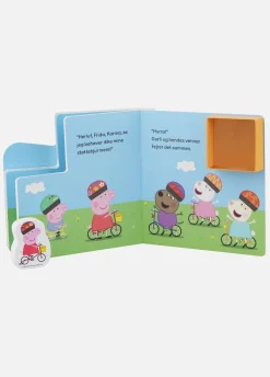 Bøger-PeppaPig Gurli Gris Bog med Træfigurer - På Cykeltur
