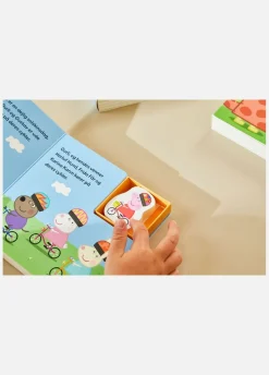 Bøger-PeppaPig Gurli Gris Bog med Træfigurer - På Cykeltur