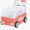 Babylegetøj-PeppaPig Gurli Gris Bully Push Bus Gåvogn