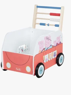 Babylegetøj-PeppaPig Gurli Gris Bully Push Bus Gåvogn