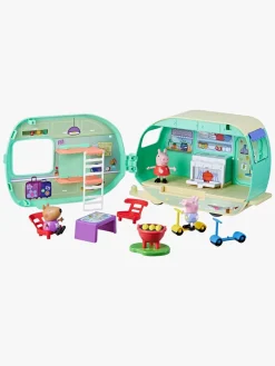 Legetøjsfigurer-PeppaPig Gurli Gris Campingvogn Legesæt med Figurer