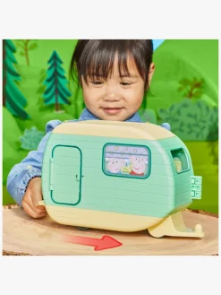 Legetøjsfigurer-PeppaPig Gurli Gris Campingvogn Legesæt med Figurer