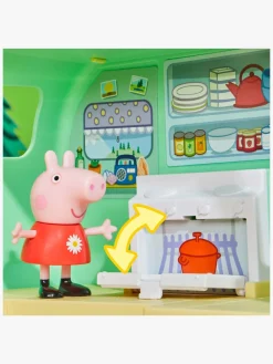 Legetøjsfigurer-PeppaPig Gurli Gris Campingvogn Legesæt med Figurer