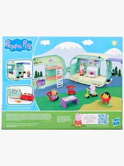 Legetøjsfigurer-PeppaPig Gurli Gris Campingvogn Legesæt med Figurer