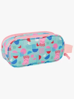 Kreativt Legetøj-PeppaPig Gurli Gris 3D Dobbelt Penalhus, Lyserød/Grøn