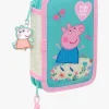 Kreativt Legetøj-PeppaPig Gurli Gris Dobbelt Penalhus, Mintgrøn