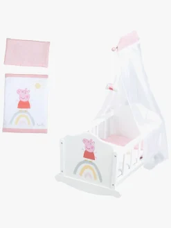 Dukker & Bamser-PeppaPig Gurli Gris Dukkeseng med Sengehimmel