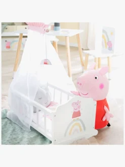 Dukker & Bamser-PeppaPig Gurli Gris Dukkeseng med Sengehimmel