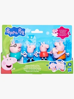 Legetøjsfigurer-PeppaPig Gurli Gris Figursæt Familie 5-pak