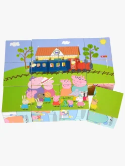 Spil & Puslespil-PeppaPig Gurli Gris Klodspuslespil 12 dele, 16x12 cm