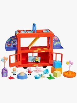 Legetøjsfigurer-PeppaPig Gurli Gris Legesæt 2-i-1 Partybus